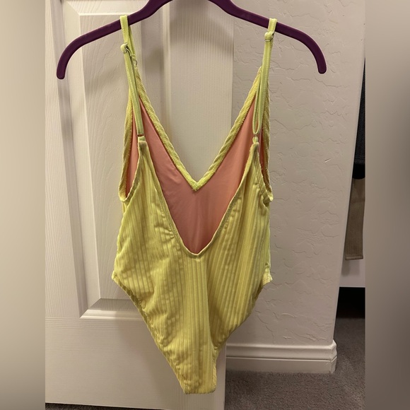 Lovewave x Revolve Neon Ribbed Bodysuit - Sz M - Picture 3 of 4